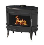 Mandor 8–18 kW Poêle à bois en fonte pouvant accueillir des bûches de 66 cm