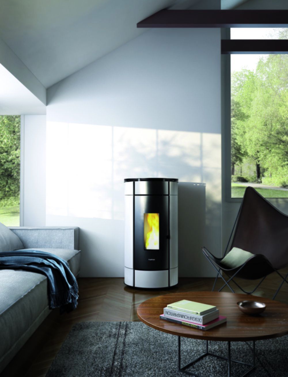8053859011392-8053859011392-visuel_produit_ambiance_1-8053859011392-a1.jpg Poêle à pellets Globe 11 kW blanc scellé – Image 1