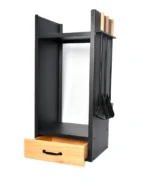 Rack à bois, outils et tiroir – Le kit complet