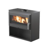 Poêle à bois noir Larry Bucher 8,5 kW - SUPRA
