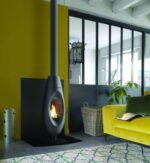 Poêle à bois vertical Ovatio 3–7,5 kW, bûches de 32 cm