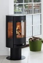 Poêle à bois sur pied 6 kW Bûches de 40 cm - ADURO